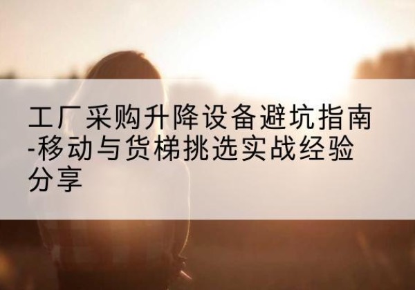 内黄移动式升降机怎么选-工厂采购升降设备避坑指南-移动与货梯挑选实战经验分享
